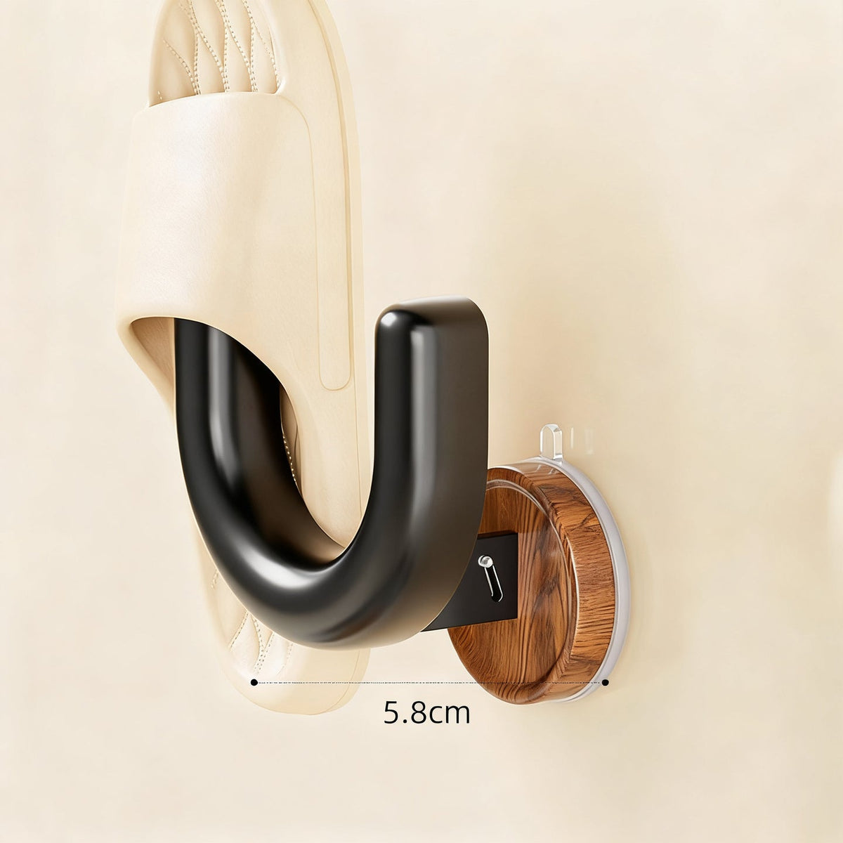 Suction Cup Shoe Rack for Bathroom, PP Material — product view 3