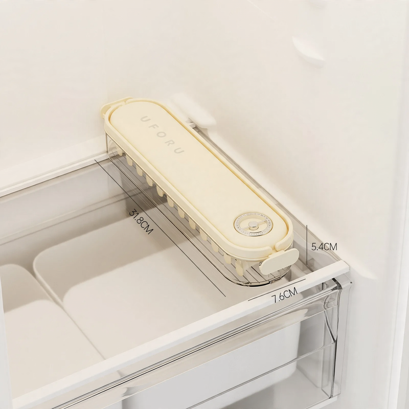 Multi-tier storage box for refrigerator, plastic — product view 3