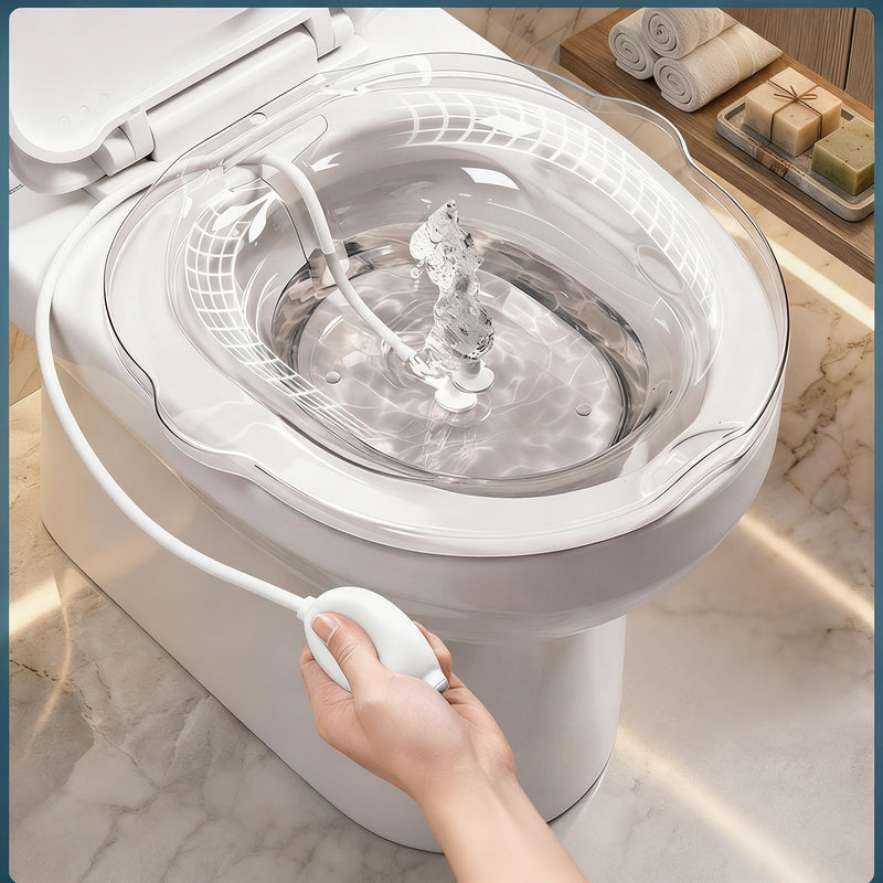 Plastic sitting bathtub — product view 1