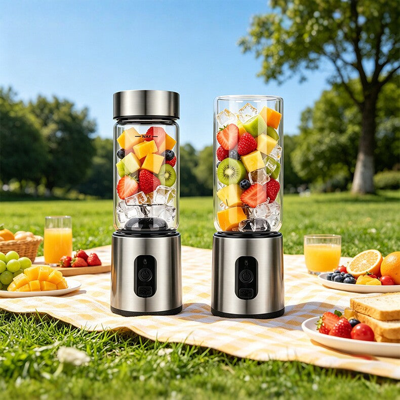 Portable juicer made of borosilicate glass, 400 ml — product view 2