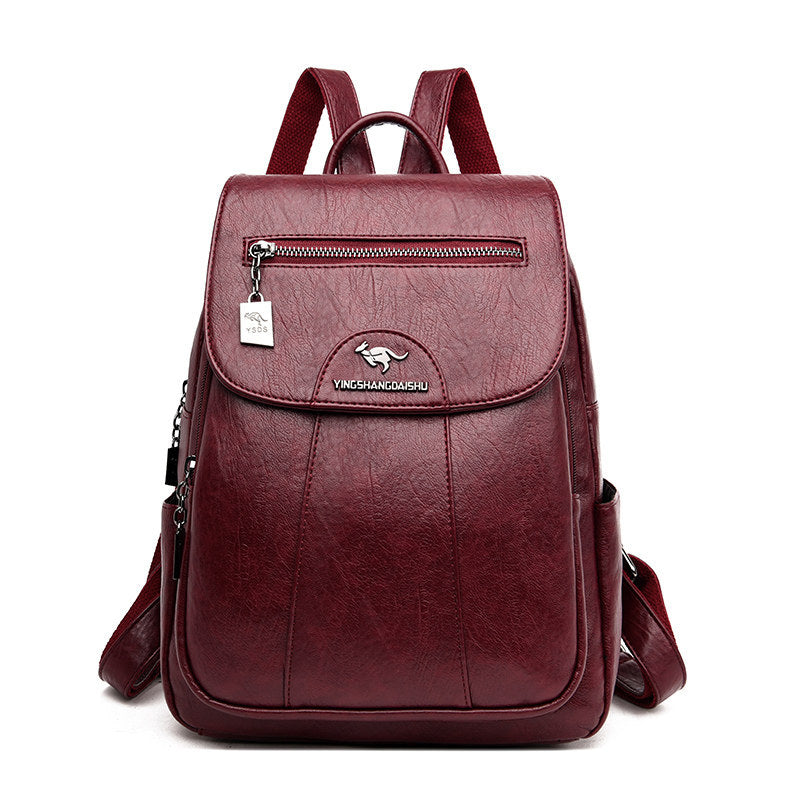 Women's Backpack, PU Leather, Vintage Style — product view 6