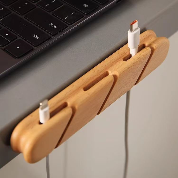 Wooden cable organizer, model K009 — product view 2