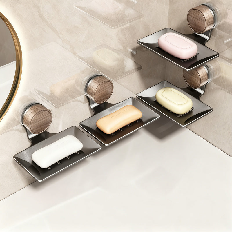 Wall-mounted soap dish with suction cup — product view 5
