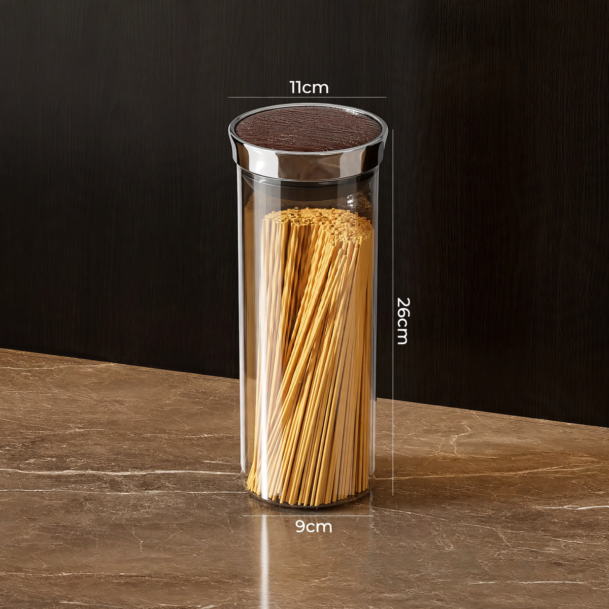 Storage container, round, food safe, with closure — product view 7