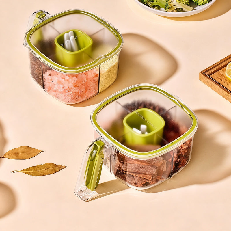 Spice box with multiple compartments — product view 4