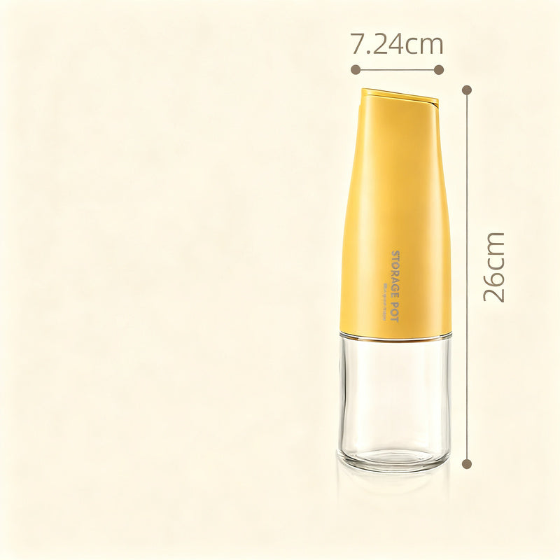 Glass bottles for oil and spices with automatic closure — product view 5