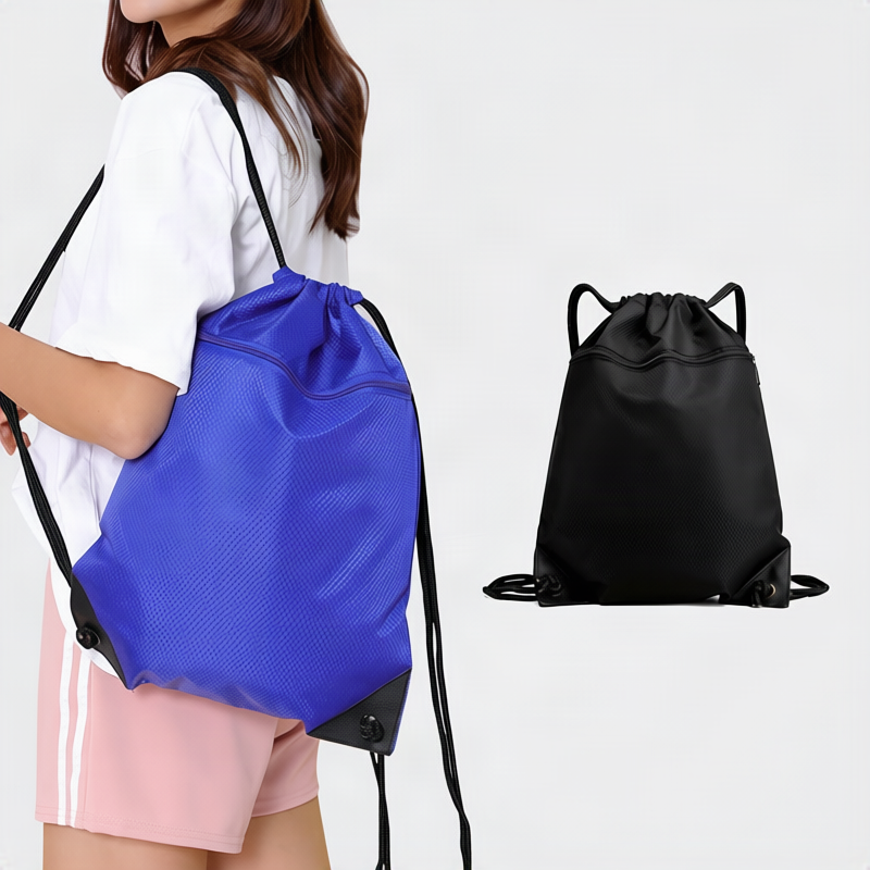 Sporty backpack made of oxford fabric with drawstring — product view 1