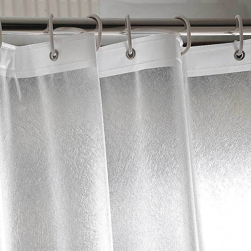 Shower curtain, PEVA, transparent, 80–120 cm — product view 3