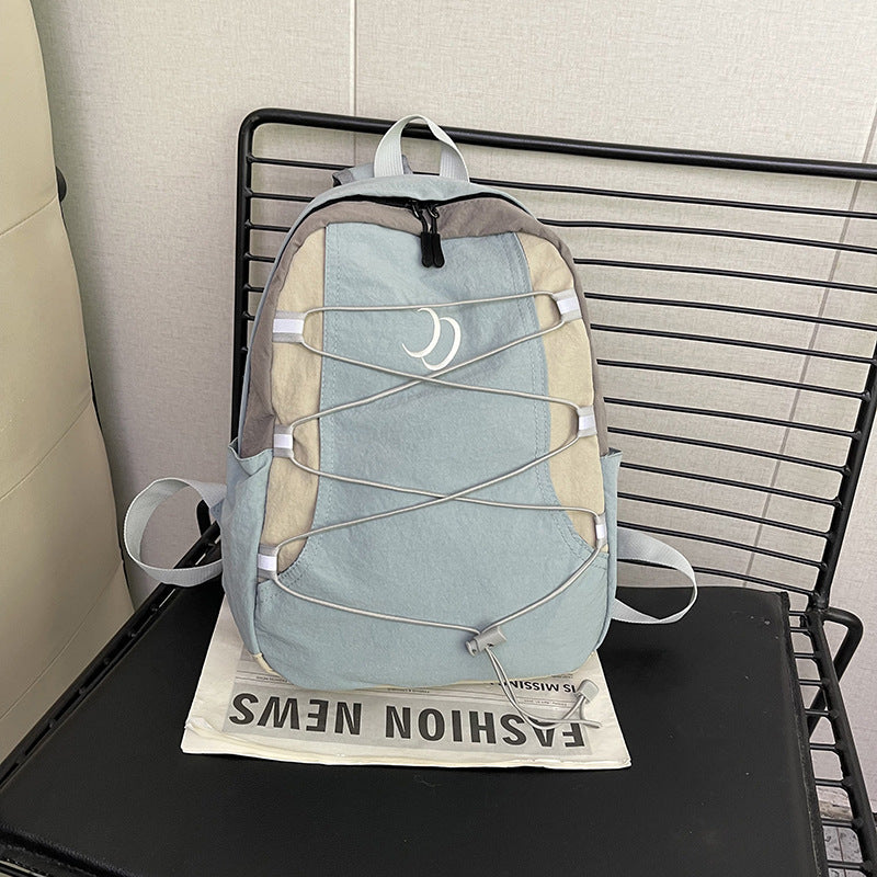 Nylon-Backpack, 20–35 L, with letter pattern — product view 6