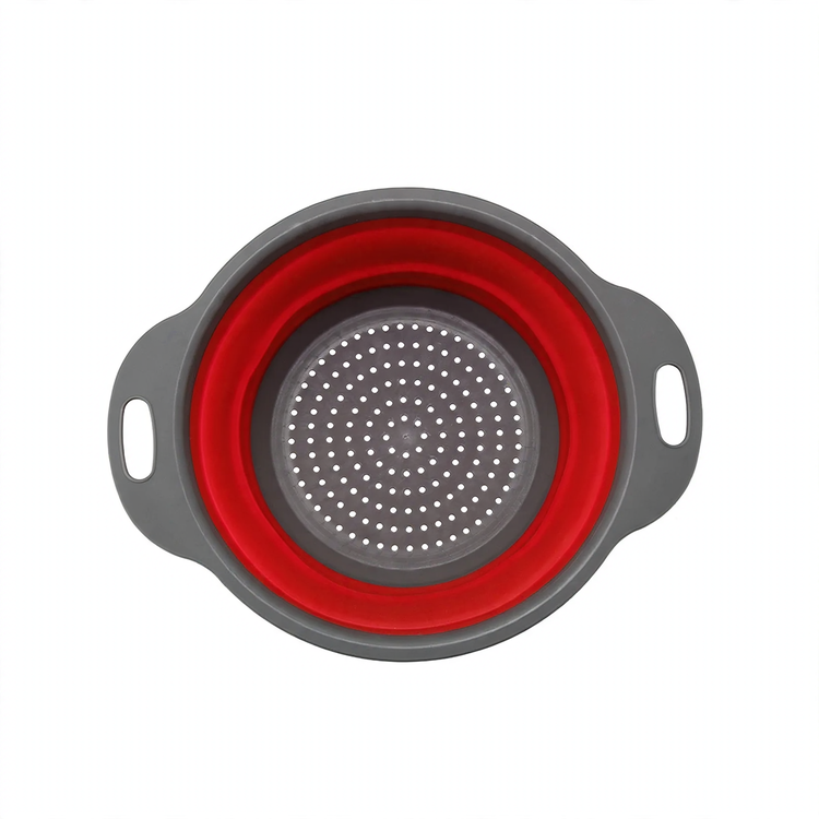 Folding vegetable bowl with strainer — product view 3
