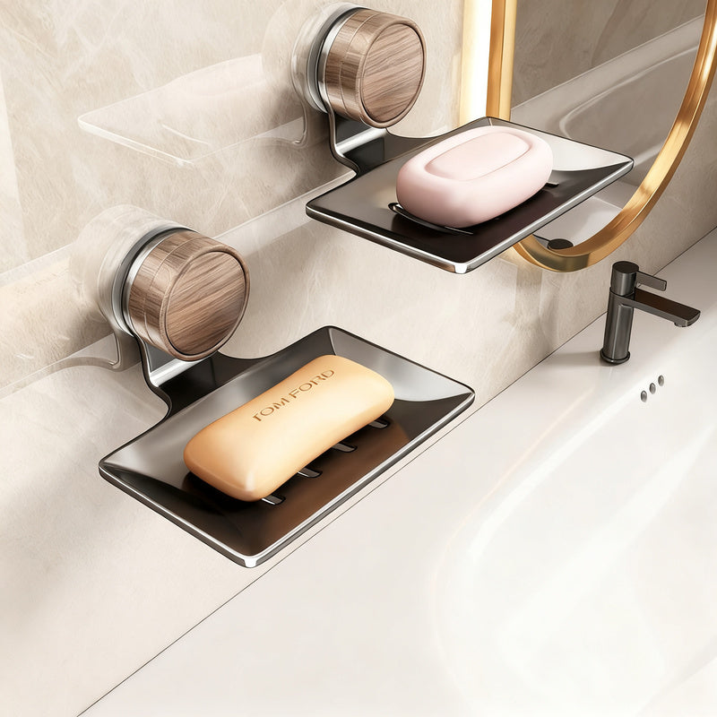 Wall-mounted soap dish with suction cup — product view 7