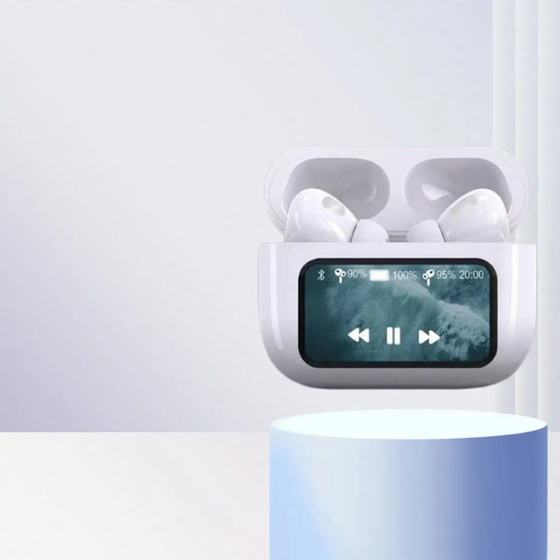 True Wireless Earbuds with Color Display and Noise Cancellation — product view 1