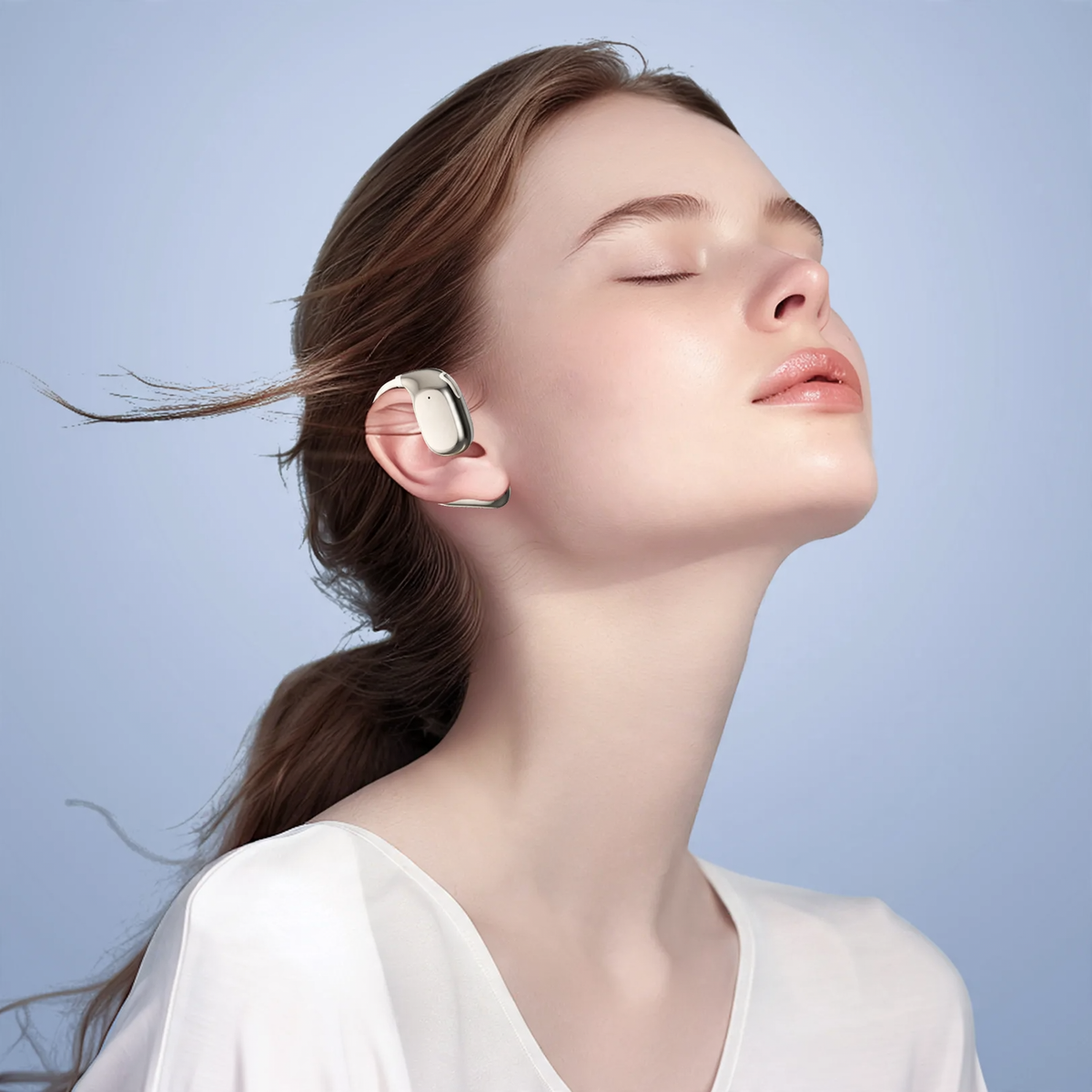 Bluetooth earphones with AI translation, model YC-01 — product view 2