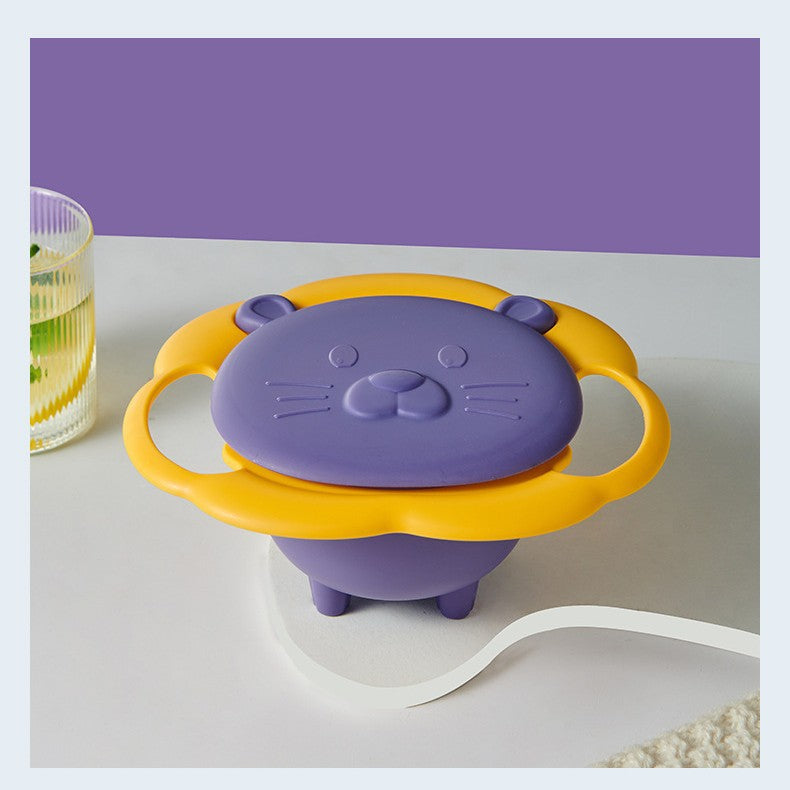 Rotating children's bowl, 19 cm, PP, non-slip — product view 4
