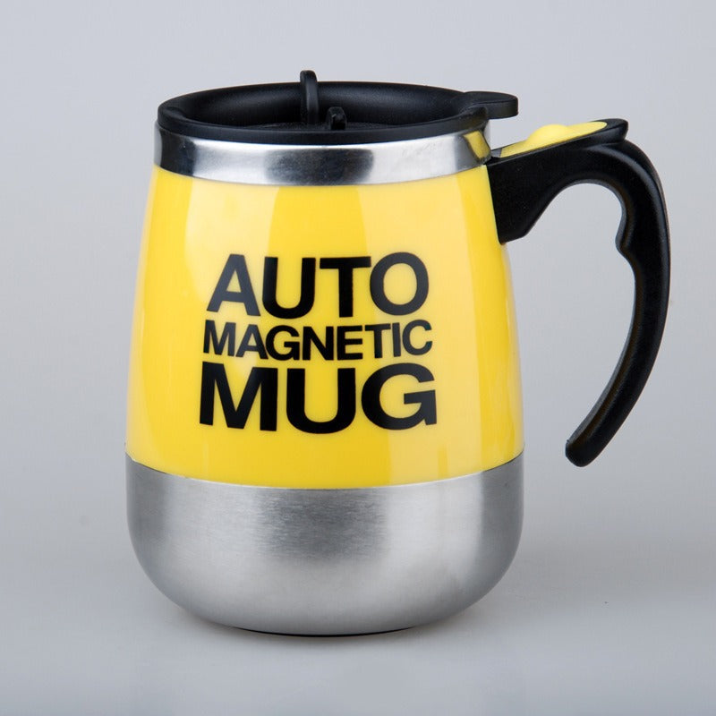 Self-stirring mug, 350 ml, stainless steel — product view 6
