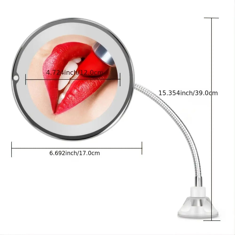 LoungeYard | Flexible Gooseneck Makeup Vanity Mirror — product view 3