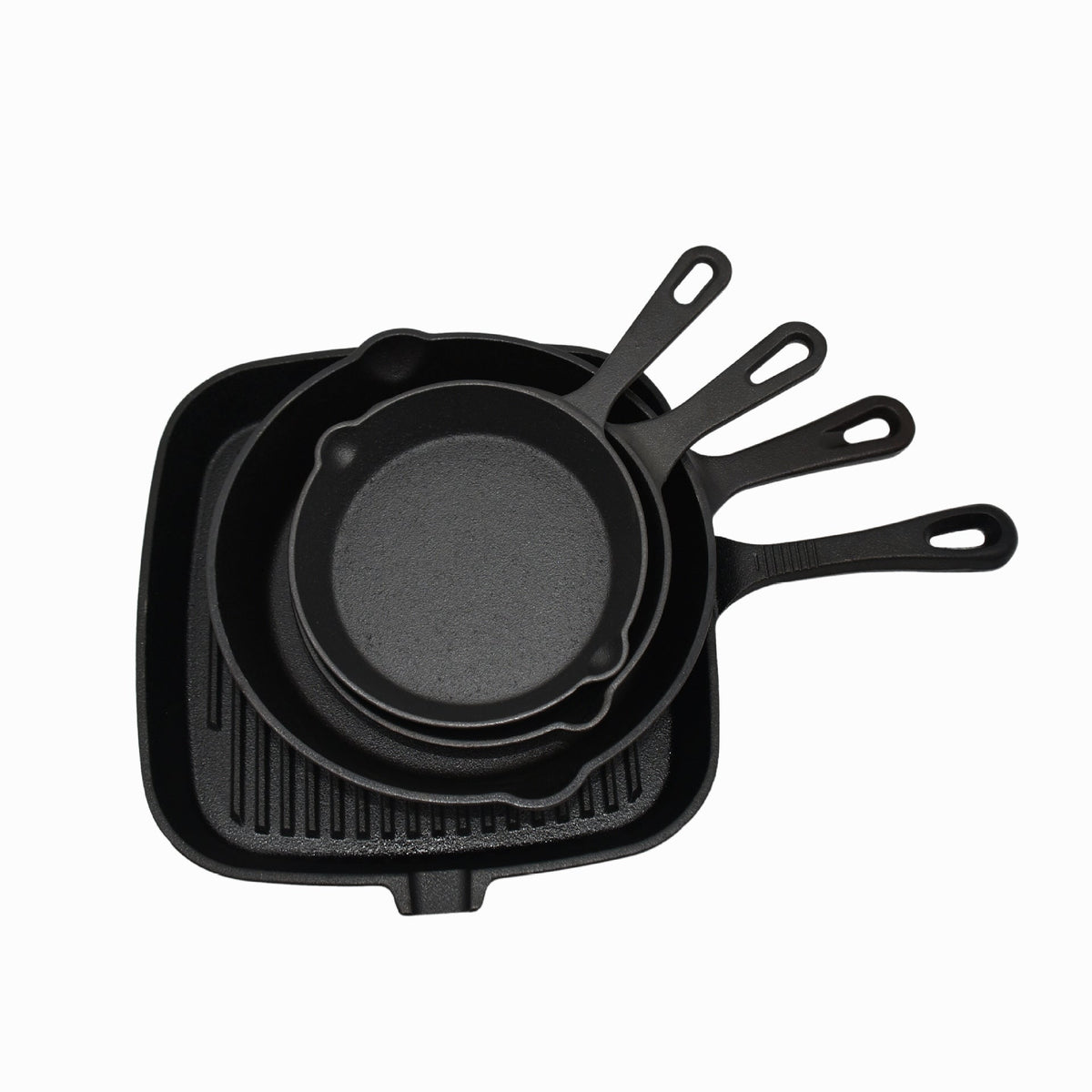 Cast Iron Frying Pan Set, 5-piece — product view 1