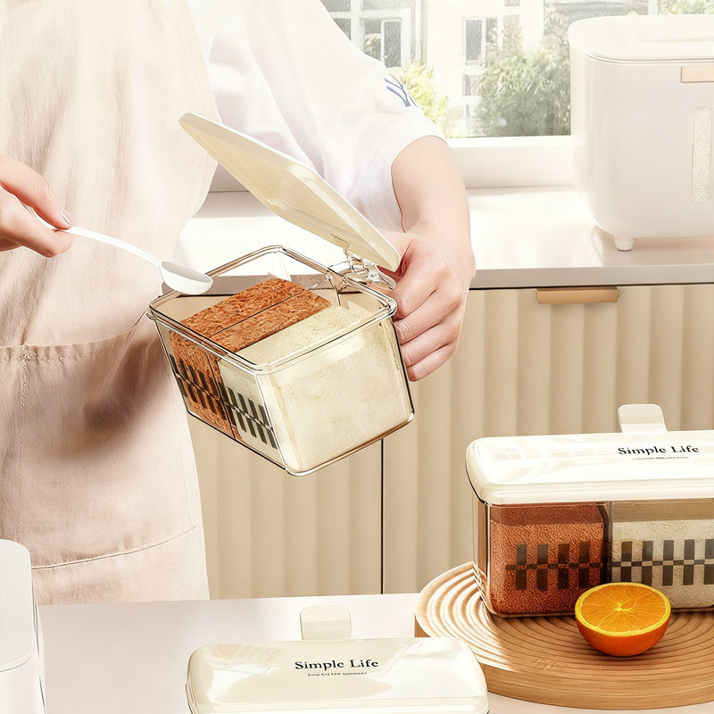 Spice box with multiple compartments — product view 3