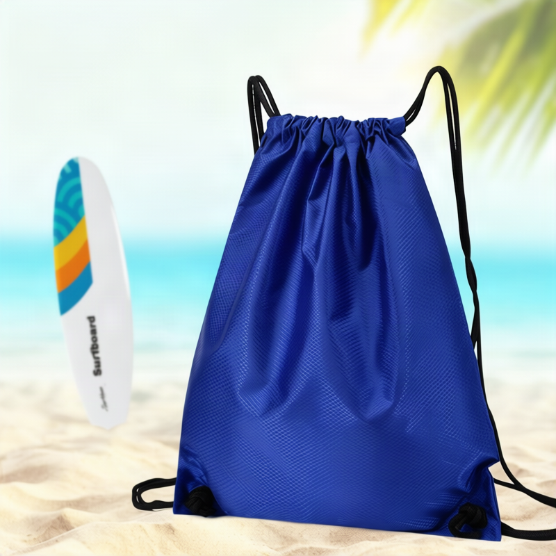 Sporty backpack with drawstring, 20–35 L, oxford fabric — product view 3