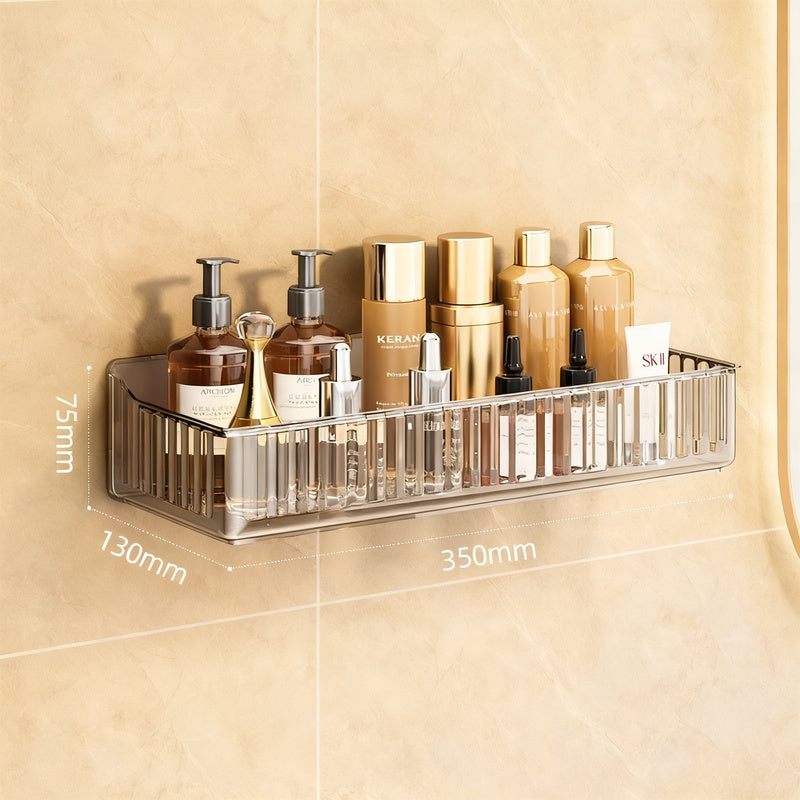 Acrylic wall shelf for bathroom, no drilling — product view 6