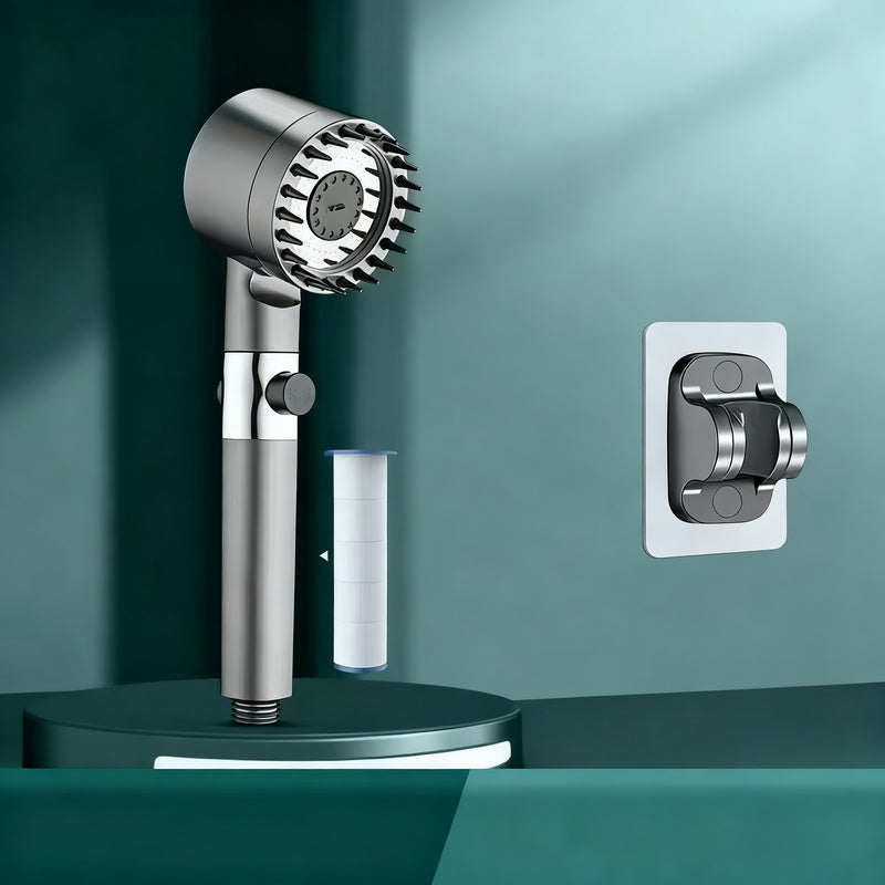 Shower head with filter and massage function — product view 5