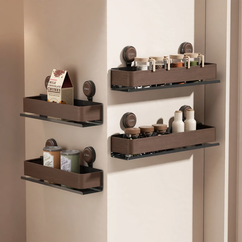 Suction Cup Wall Shelf for Kitchen, Plastic — product view 1