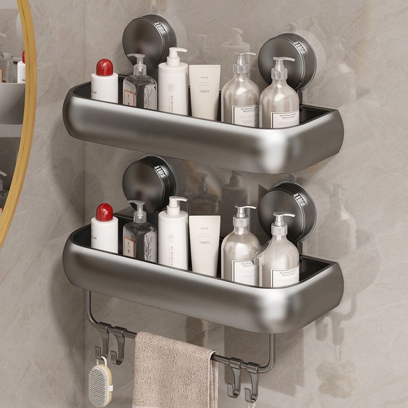 Bathroom shelf with suction cup, height adjustable — product view 1
