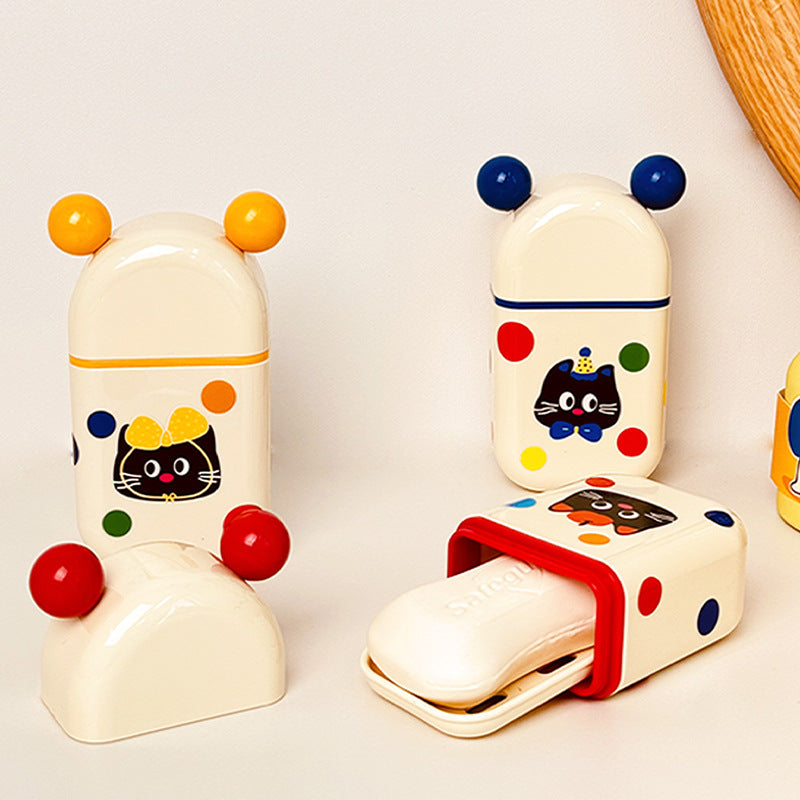 Portable soap dish with lid, mini size — product view 2