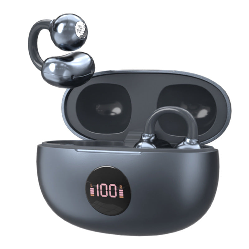 Bluetooth-ear-hook-headphones with voice display — product view 4