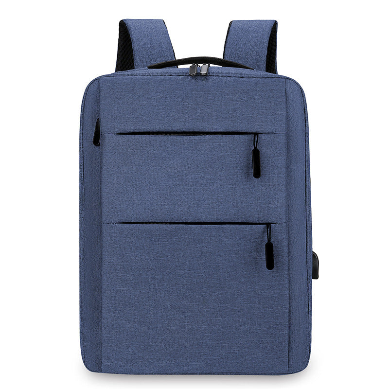 Expandable canvas backpack with USB, up to 20 L, 16 inch — product view 7