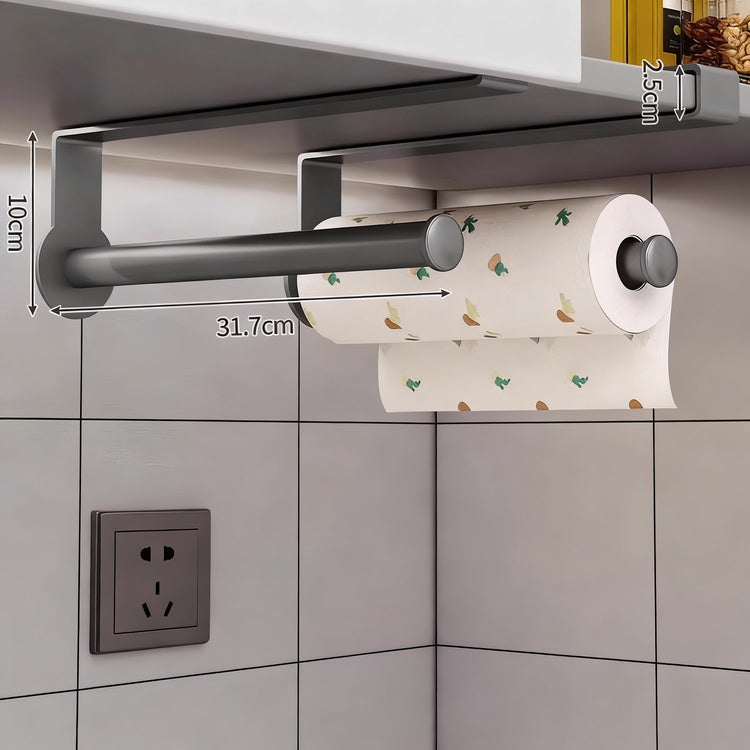 Carbon steel kitchen roll holder, wall-mounted — product view 3