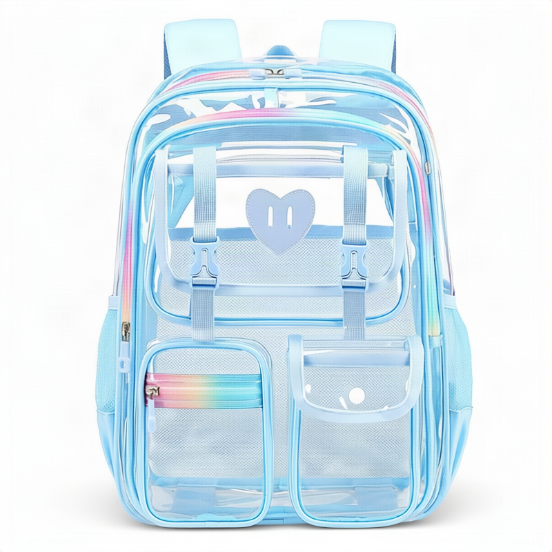 Transparent PVC backpack, waterproof — product view 3