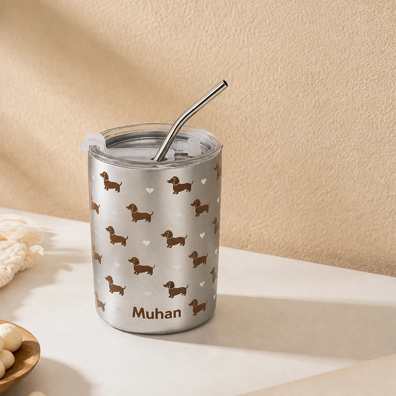 Insulated mug 350–600 ml with double wall and drinking lid — product view 2