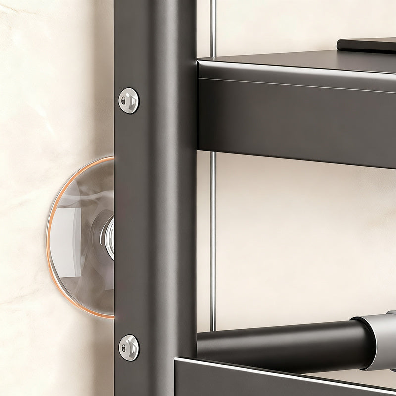 Toilet shelf, extendable, 1–3 levels, steel frame — product view 2