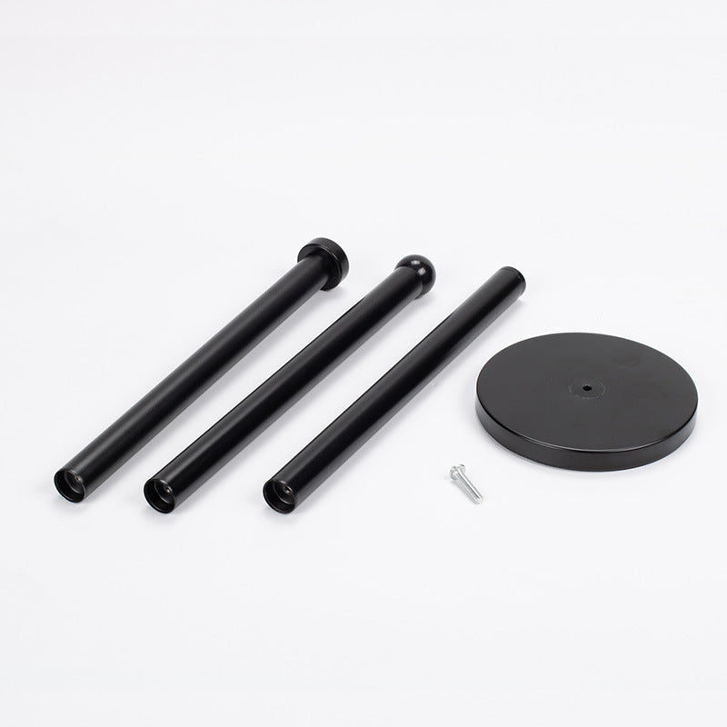 Standing paper roll holder made of stainless steel, black — product view 4
