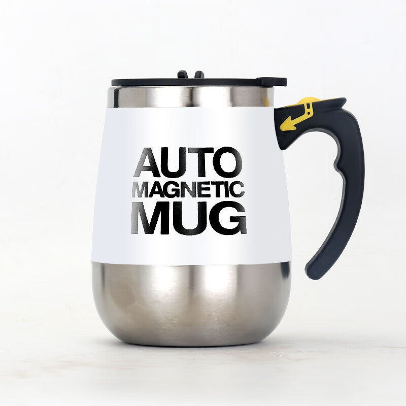 Self-stirring mug, 350 ml, stainless steel — product view 6