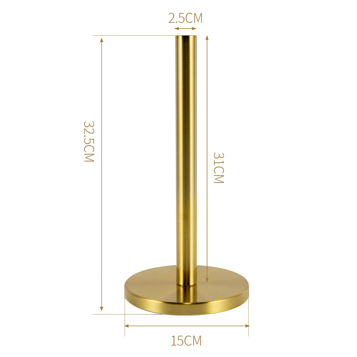 Stainless steel kitchen roll holder — product view 6