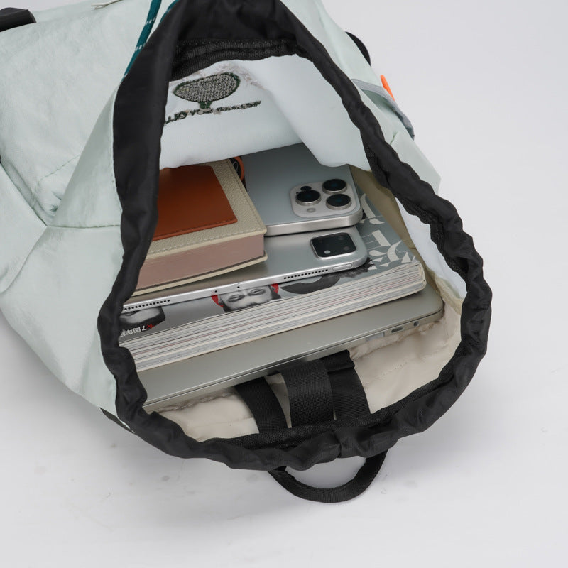 Nylon backpack, ultralight, drawstring — product view 3