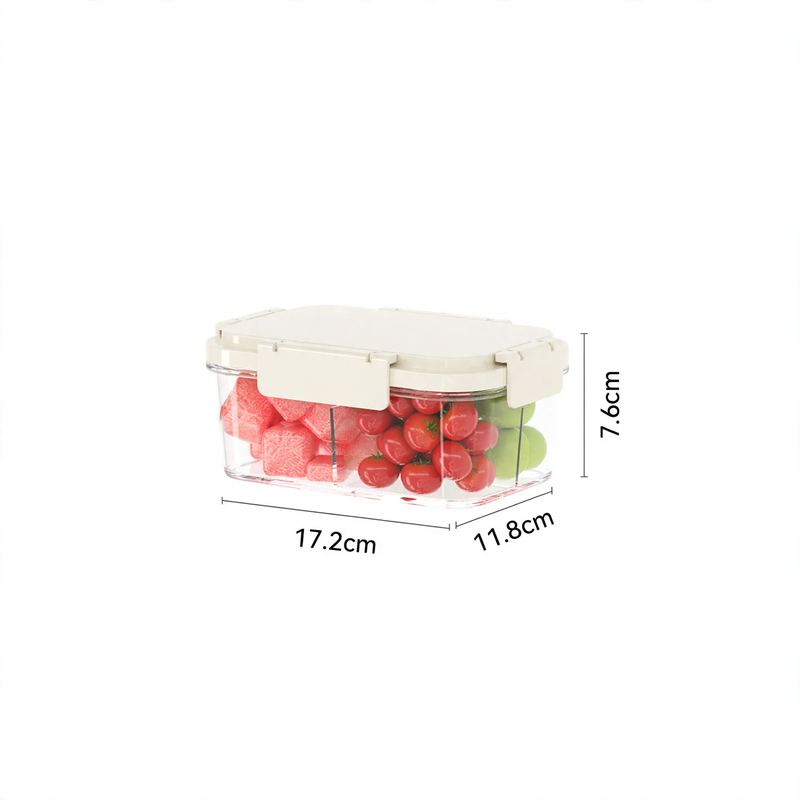 Cooler with ice compartment and partition compartments — product view 3