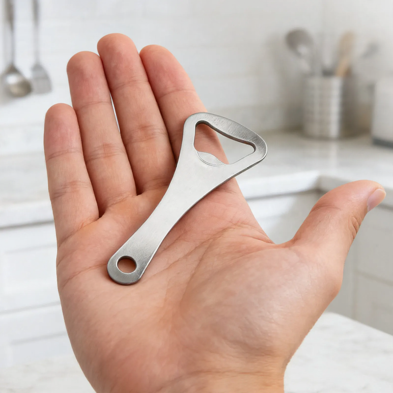 Steel bottle opener, portable — product view 4
