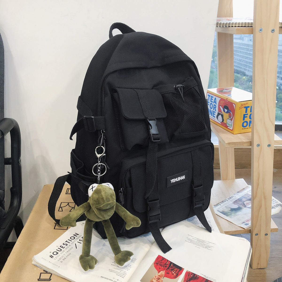 Nylon backpack, breathable and waterproof — product view 7