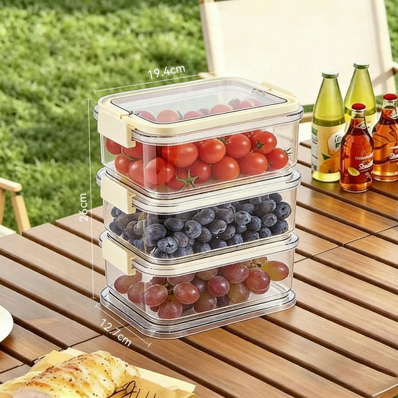 Cooler with ice compartment and partition compartments — product view 6