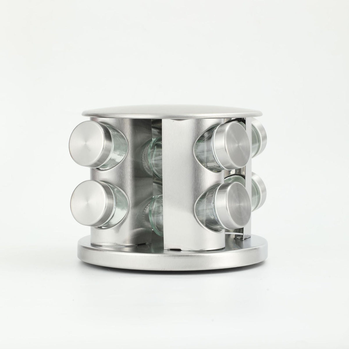 Rotating spice rack made of stainless steel — product view 1