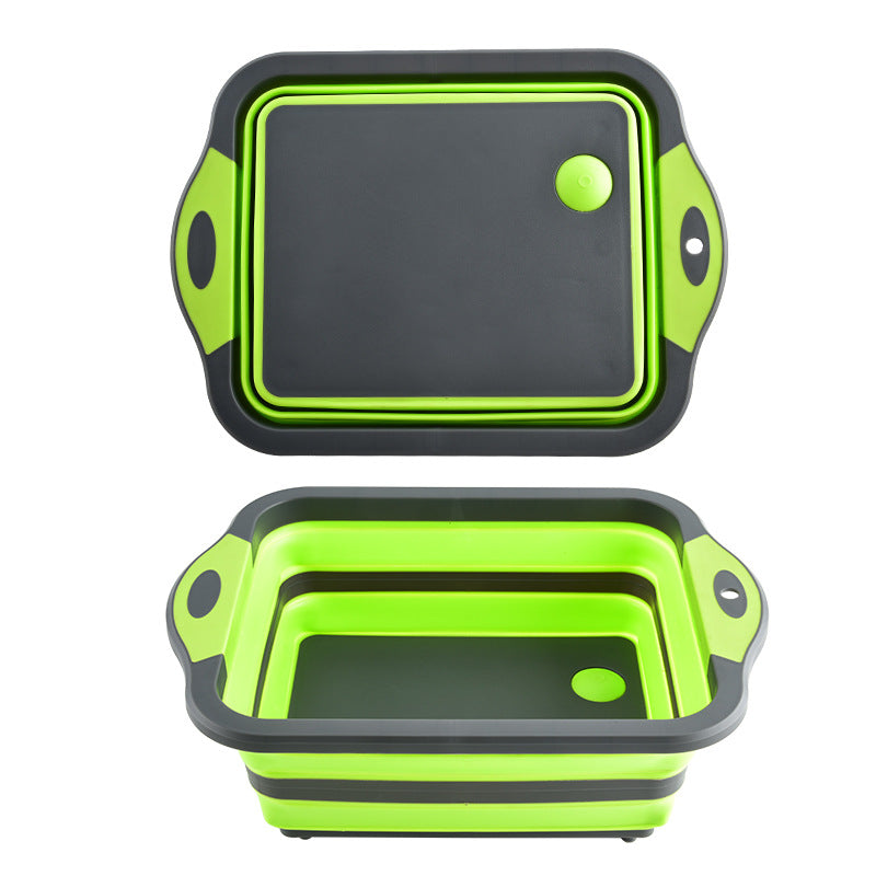Folding vegetable bowl with strainer — product view 7