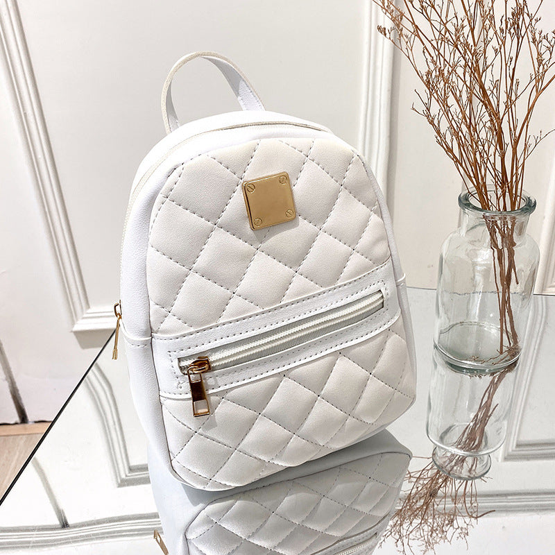 Embroidered backpack for women, PU material — product view 3
