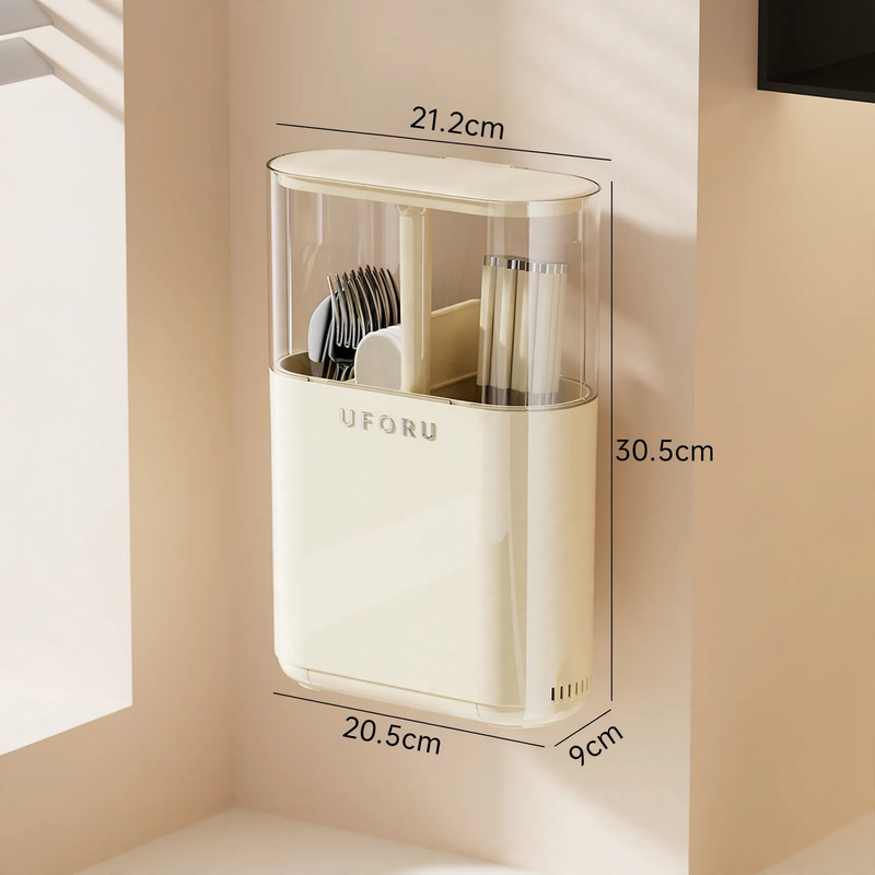 Stick holder with snap button and drainage — product view 5