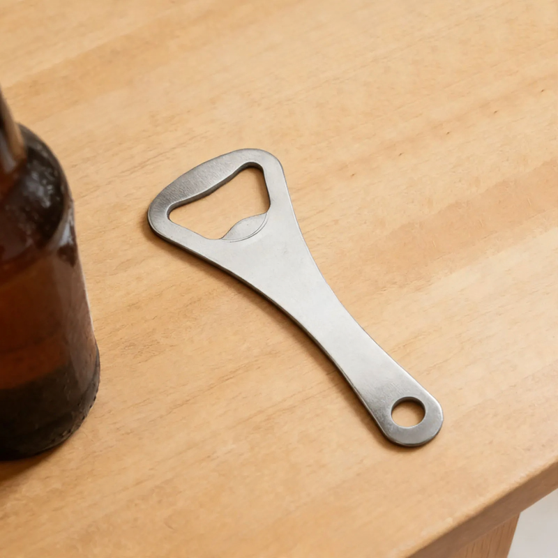 Steel bottle opener, portable — product view 3