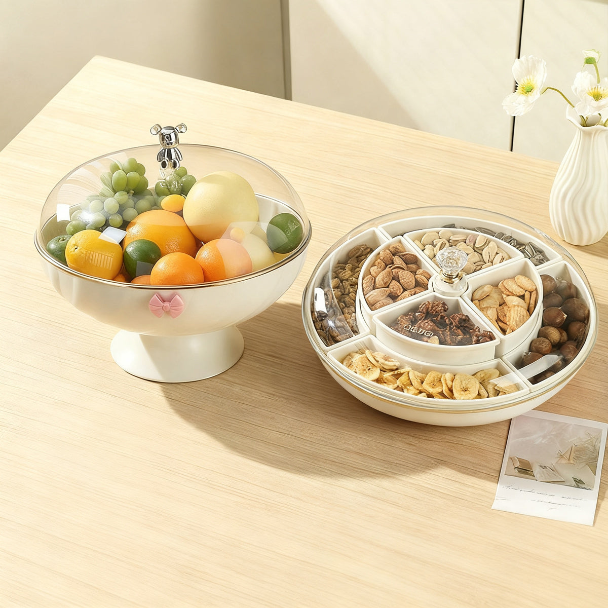 Rotatable nut shell with 8 compartments, sealable — product view 4