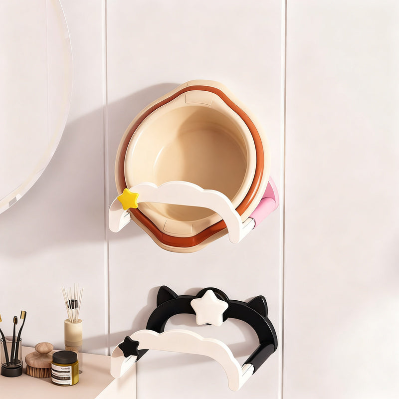 Plastic wall shelf with suction cup, extendable — product view 1