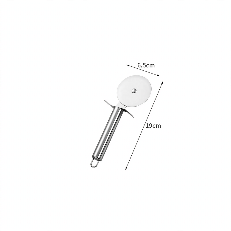 Pizza cutter and cake server made of stainless steel — product view 4